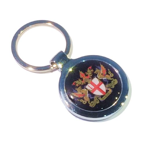 Keyring Blank Round 27mm and printed dome